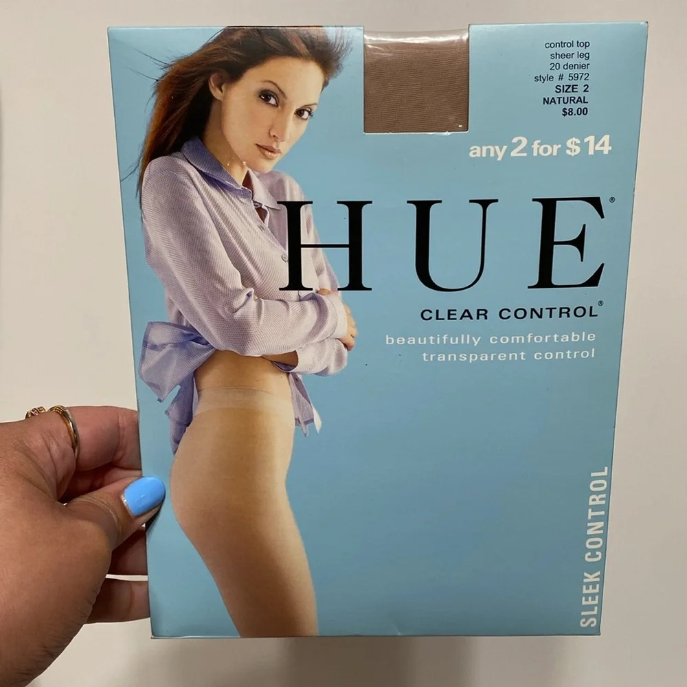 Hue Toeless and Clear Control Size 2 in Natural Bundle